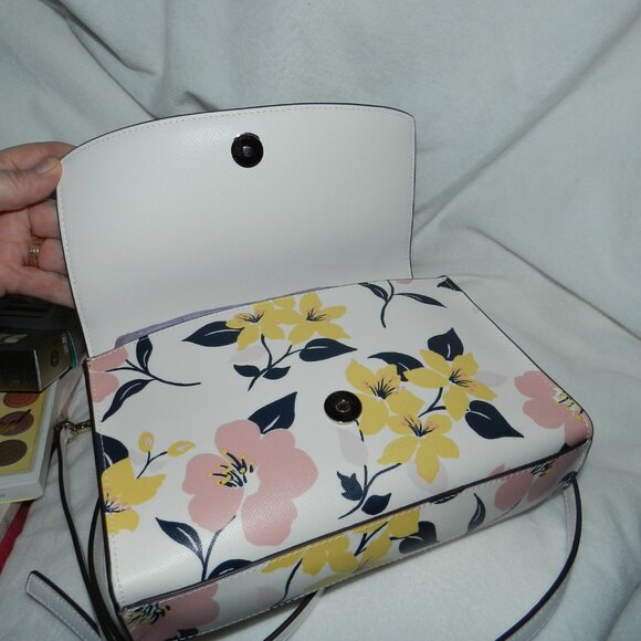 Kate Spade♠️Carson Lily💐Blooms Convertible Crossbody & Shoulder Bag♠️📦🏃🏻⚡🚚 - Picture 11 of 16